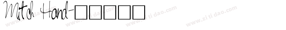 Mitch Hand字体转换